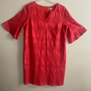 Coral Bell Sleeve Dress